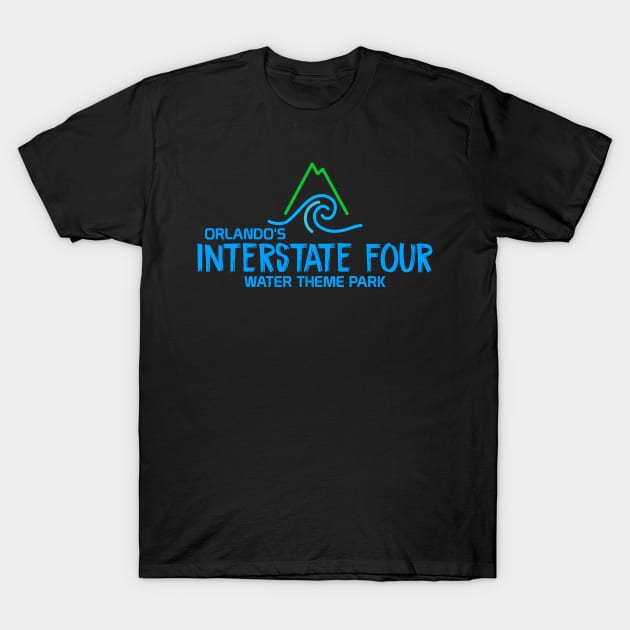 Orlando's Interstate Four Water Theme Park T-Shirt by GrizzlyPeakApparel